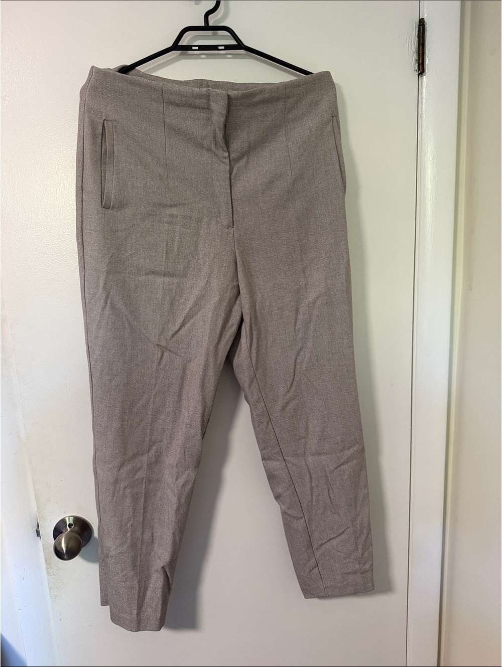 Dynamite Straight-Leg Trousers in Taupe